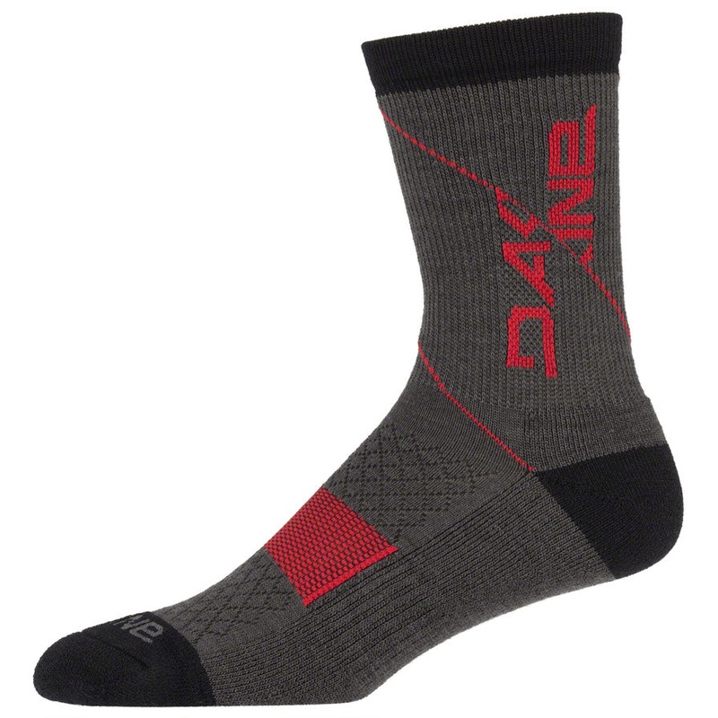 Dakine Berm Crew Socks – Black/Tan Small/Medium