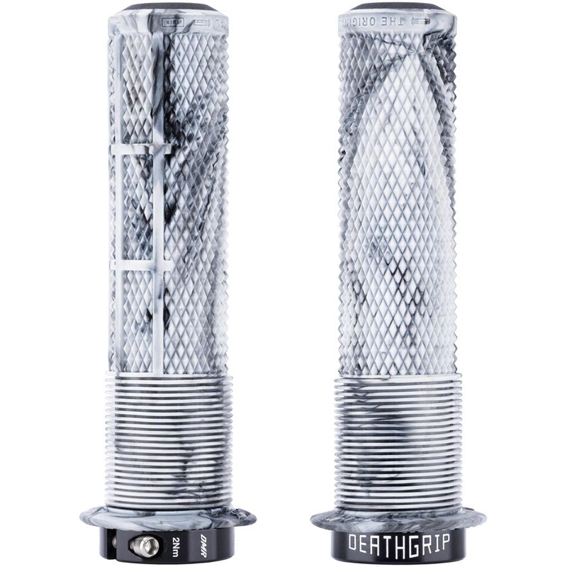 DMR DeathGrip 2 Flanged Grips – Thin Lock-On Snow Camo