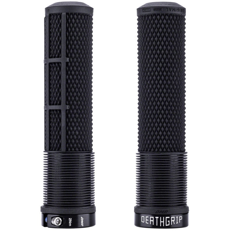 DMR DeathGrip 2 Flangeless Grips – Thick Lock-On Black