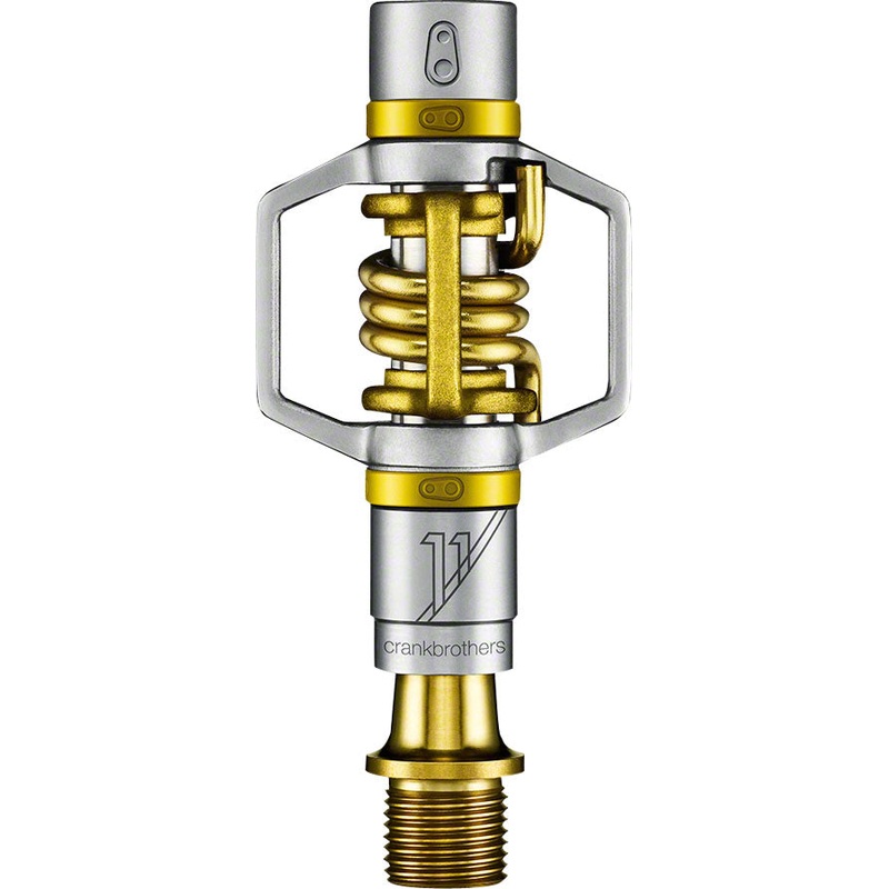 Crankbrothers Egg Beater 11 Pedals – Dual Sided Clipless Titanium  9/16 Gold