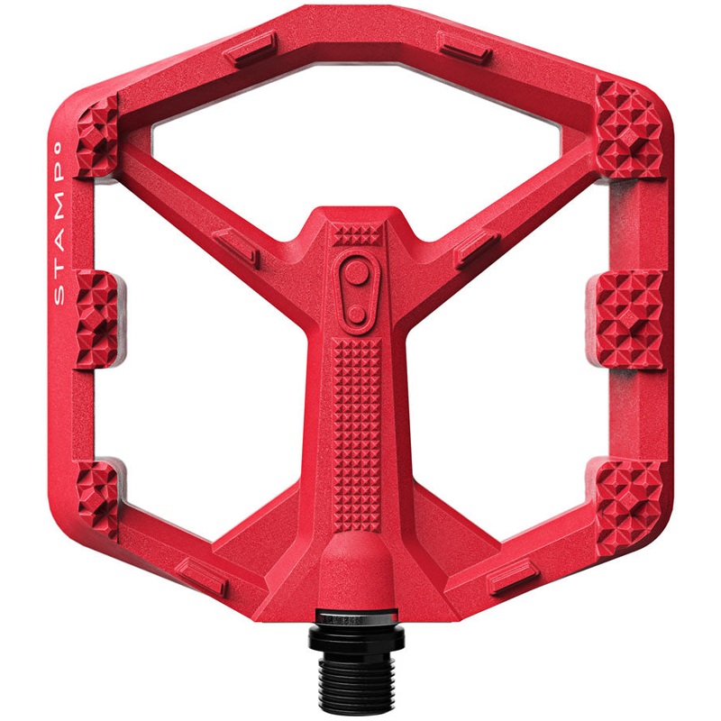Crankbrothers Stamp 0 Pedals – Platform Aluminum 9/16 Bright Red Large