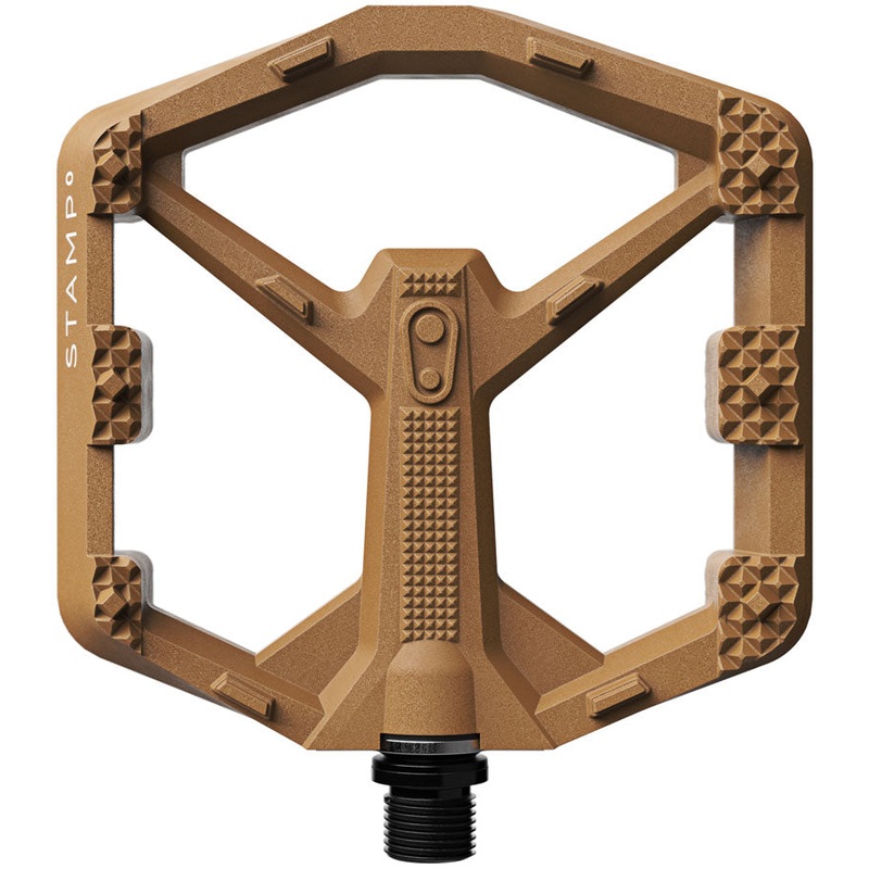 Crankbrothers Stamp 0 Pedals – Platform Aluminum 9/16 Brown Large