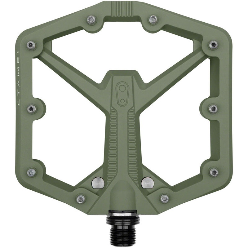 Crankbrothers Stamp 1 Gen 2 Pedals – Platform Composite 9/16 Green Large