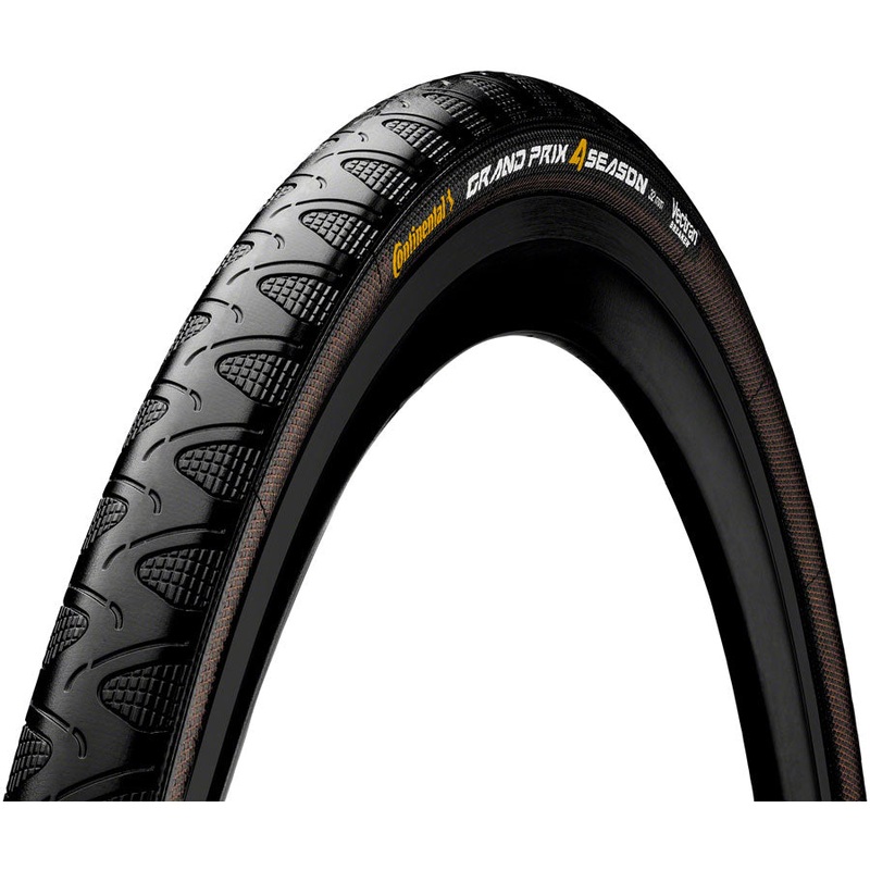 Continental Grand Prix 4-Season Tire – 700 x 25 Clincher Folding BLK Vectran Breaker DuraSkin