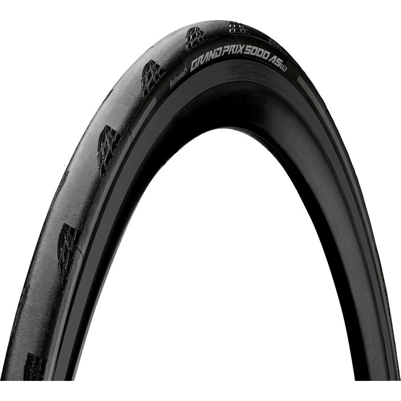Continental Grand Prix 5000 All Season TR Tire – 700 x 25 Tubeless Folding BLK BLKChili Vectran Breaker LazerGrip