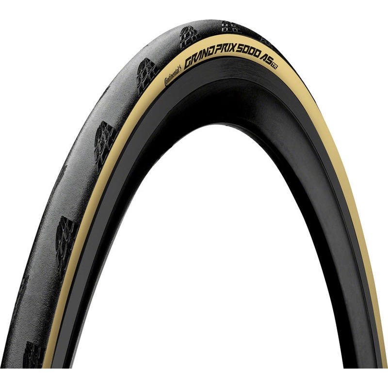 Continental Grand Prix 5000 All Season TR Tire – 700 x 32 Tubeless Folding BLK/Cream BLKChili Vectran Breaker LazerGrip