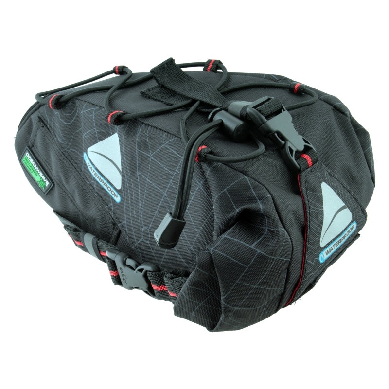 Axiom Monsoon Oceanweave P6+ Citypack Bag Velcro Straps 11.8×5.5×4.7 366 c.i. Black