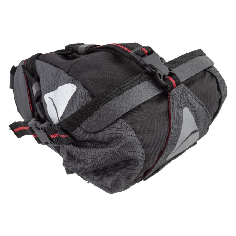 Axiom Seymour Oceanweave 7+ Seatpack Bag Velcro Straps 10.6×6.3×5.5 427 c.i. Black