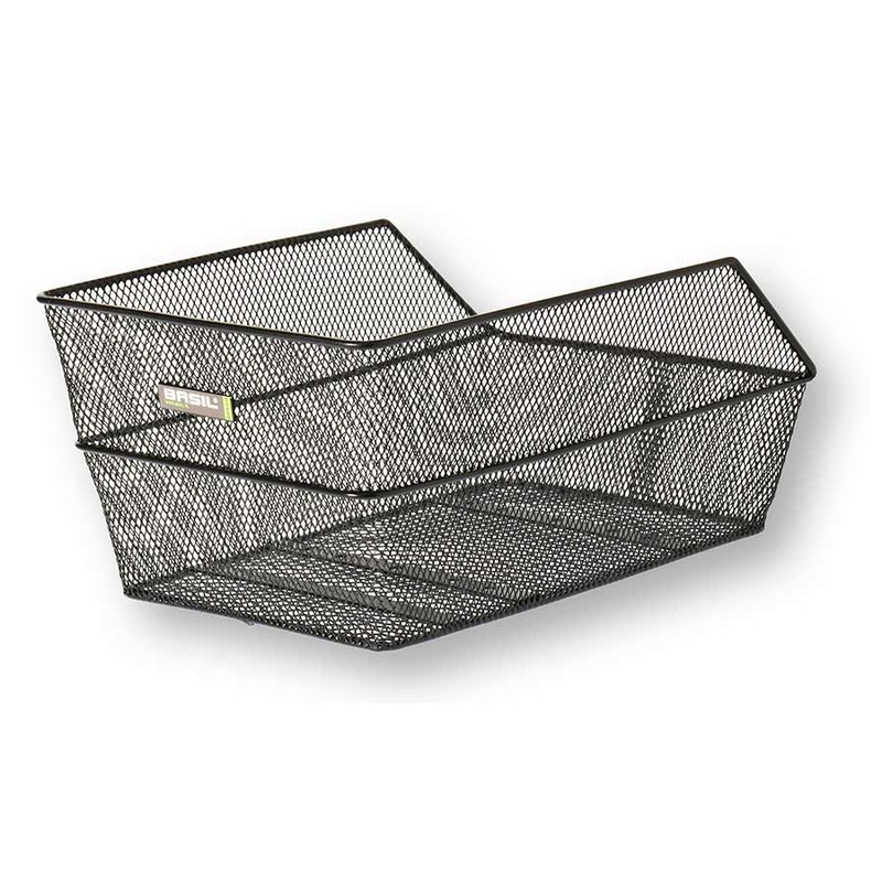 Basil Cento Rear Basket – Steel Black