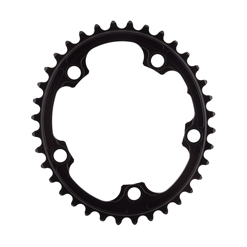 Absolute Black Premium Oval Road Chainring 5x110BCD 36T – Black