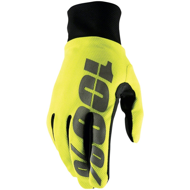 100% Hydromatic Gloves – Flourescent Yellow Full Finger Large