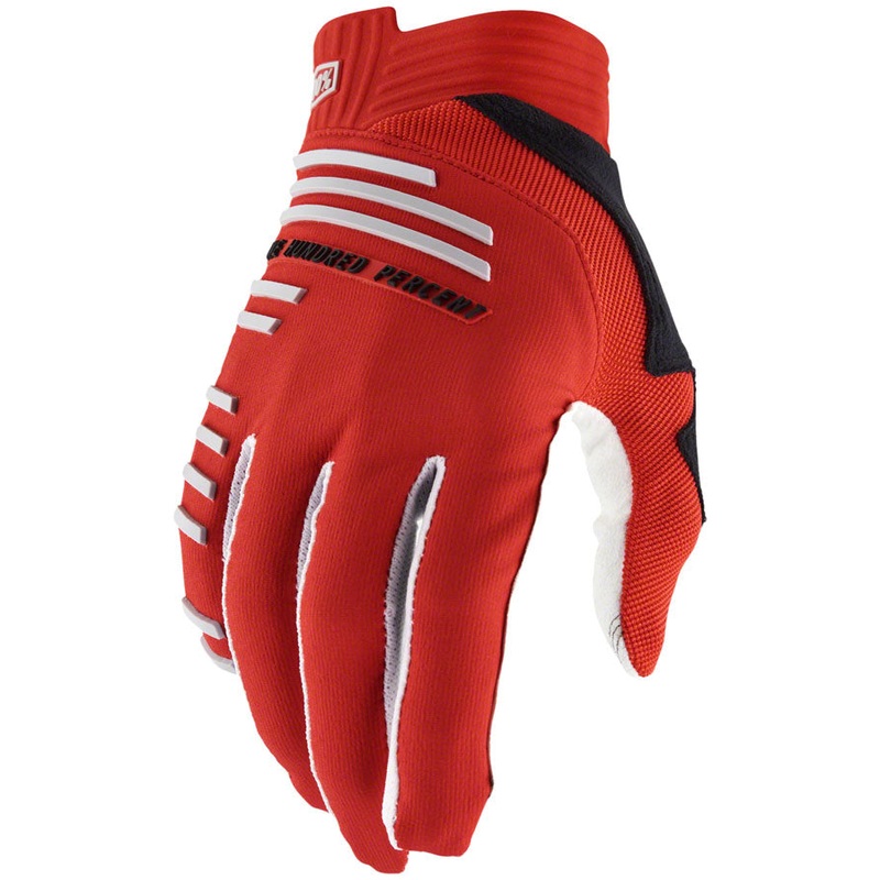 100% R-Core Gloves – Racer Red Full Finger Medium