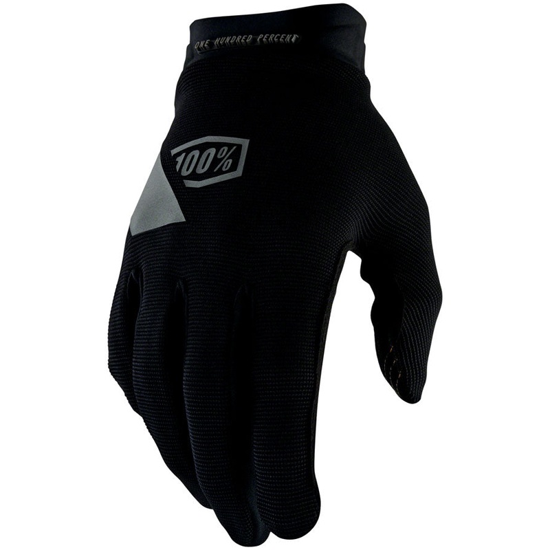 100% Ridecamp Gel Gloves – Black Full Finger Large