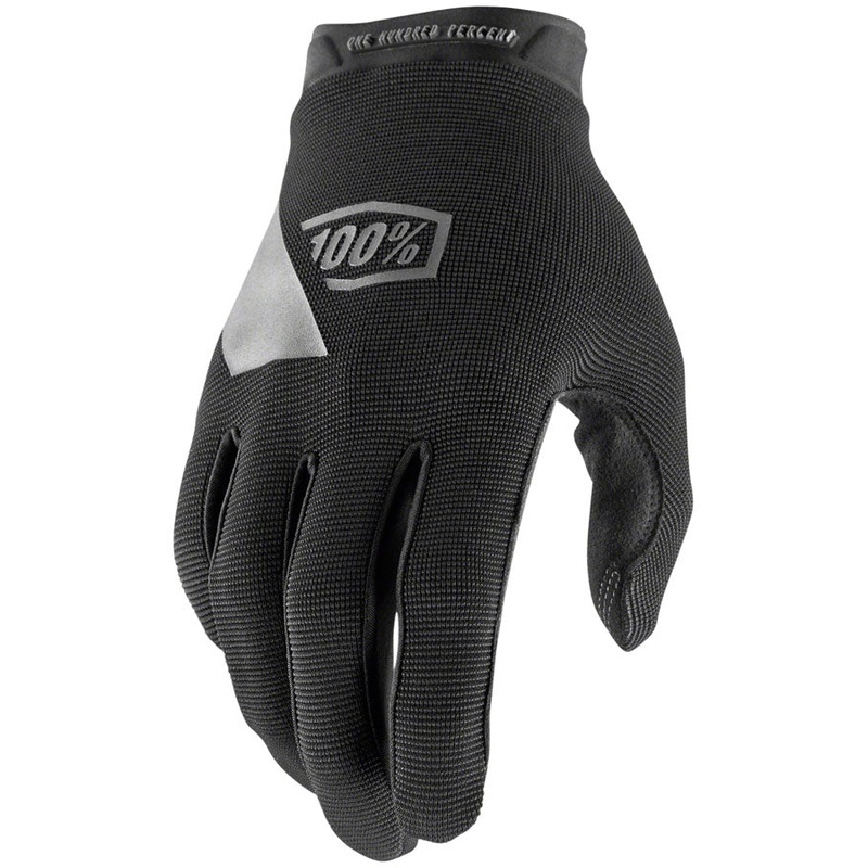 100% Ridecamp Gloves – Black Full Finger Womens Small