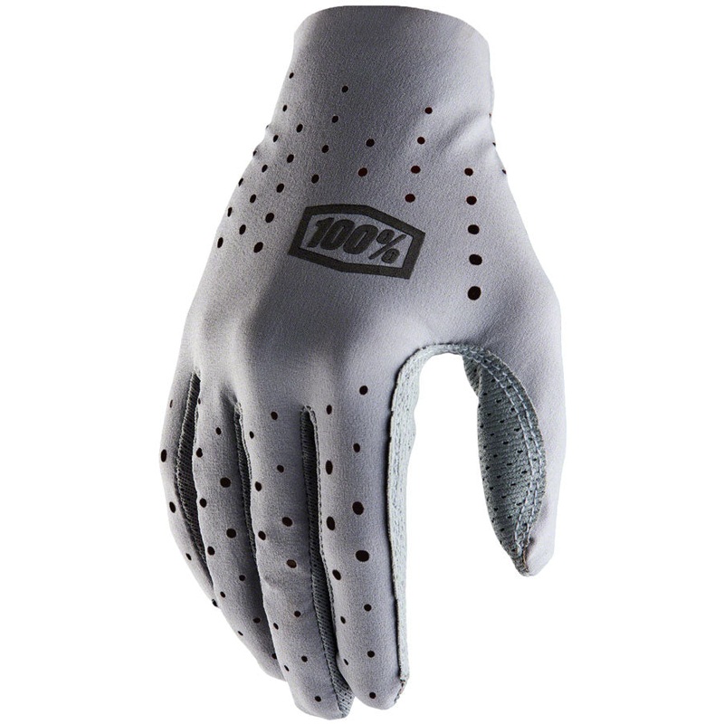 100% Sling Gloves – Gray Full Finger Large