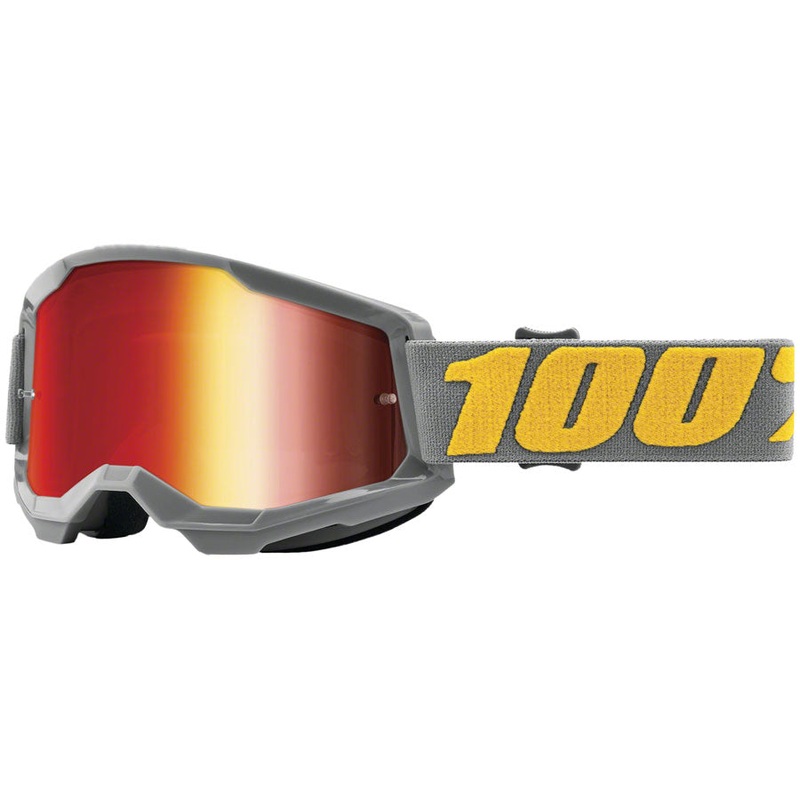 100% Strata 2 Goggles – Izipizi/Mirror Red