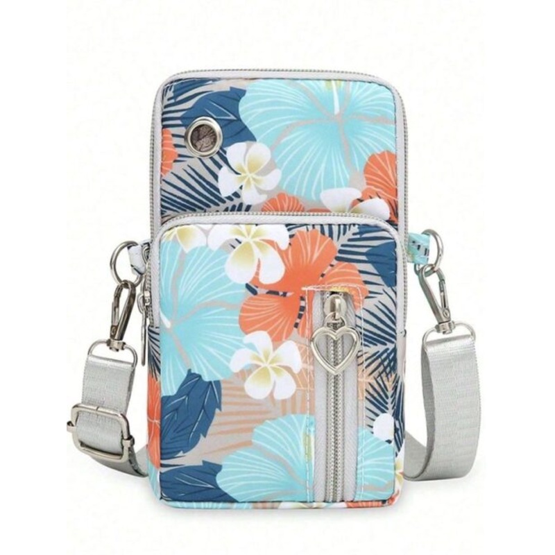 Womens Cellphone and Wallet with Headphone Port Crossbody Bag