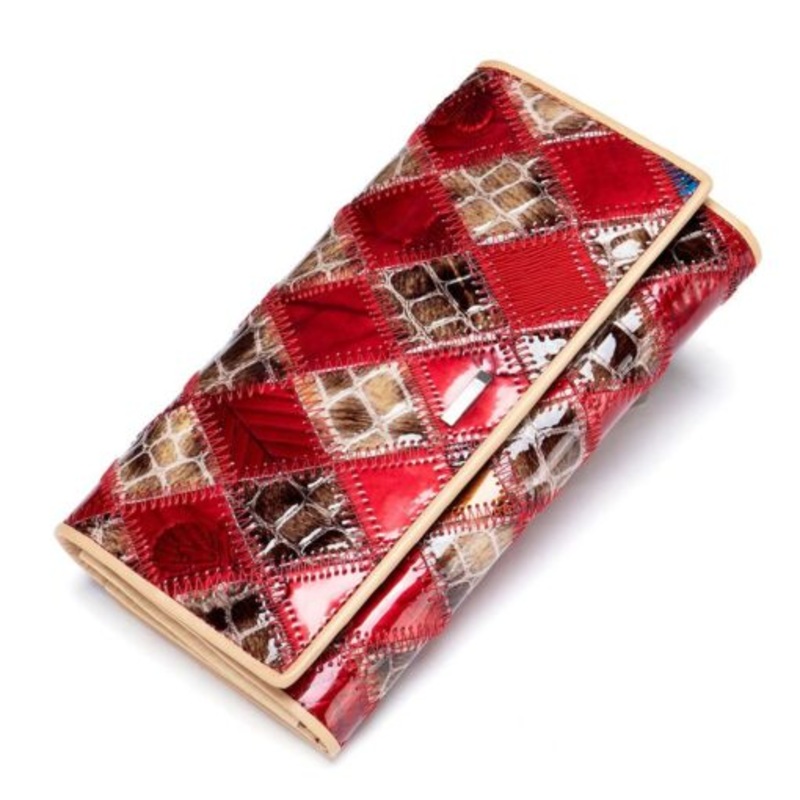 Womens Genuine Leather Colourful Clutch Wallet and Purse Ideal Gift -516