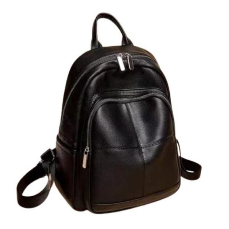 Womens Large-Capacity PU Leather Crossbody Shoulder Backpacks
