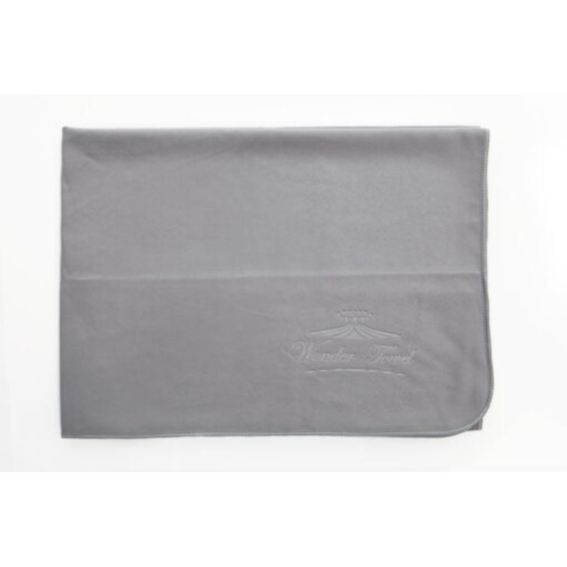 Wonder Towel Microfibre Large Travel Bath Sheet  Grey
