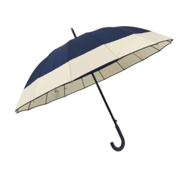 Wood Handle Umbrella  Blue