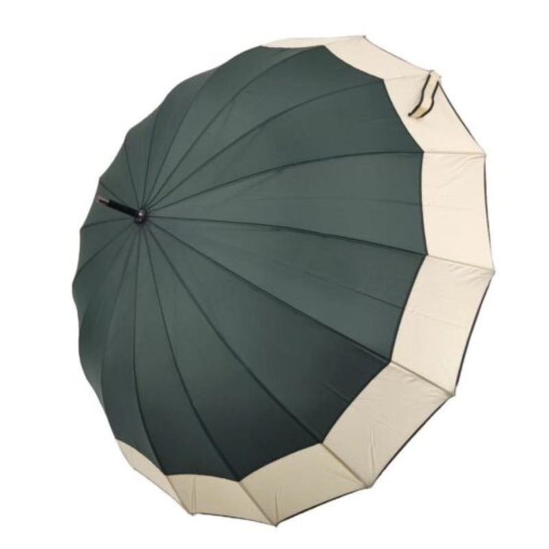 Wood Handle Umbrella  Green