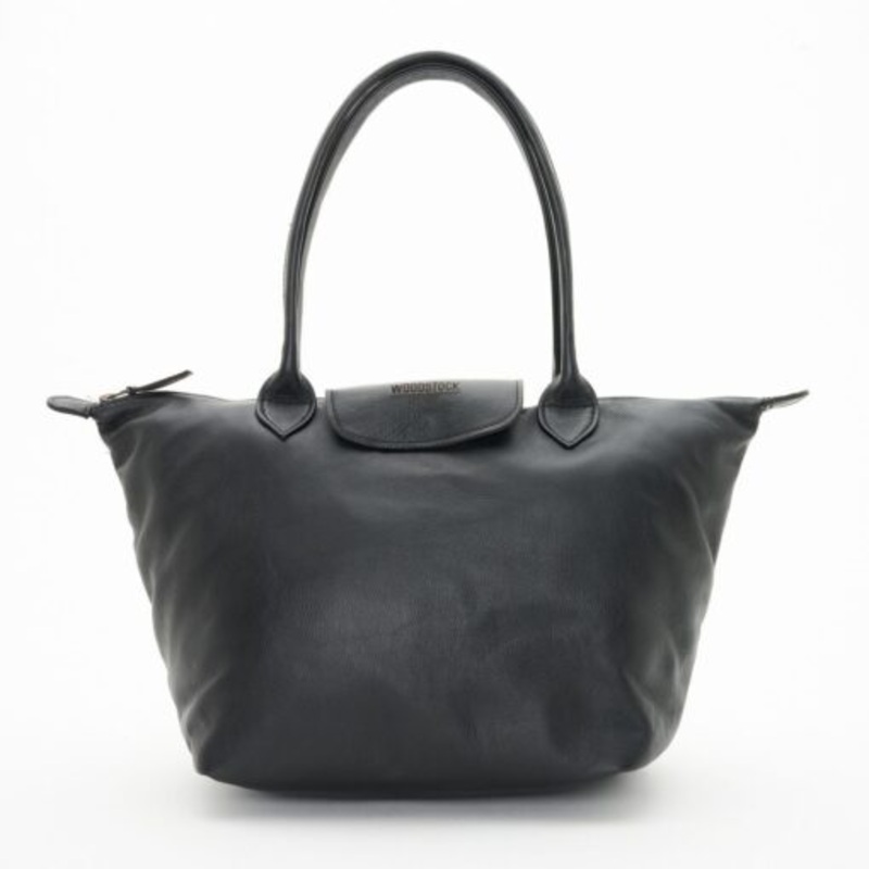 Woodstock Leather Hunter Tote Bag  Black