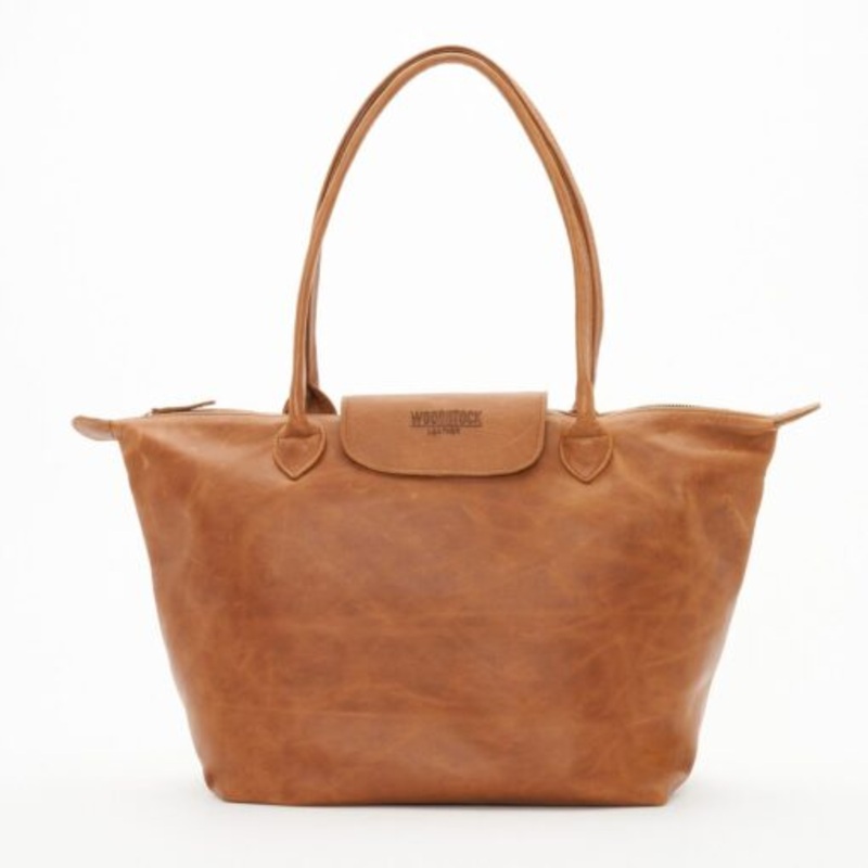 Woodstock Leather Hunter Tote Bag  Pecan