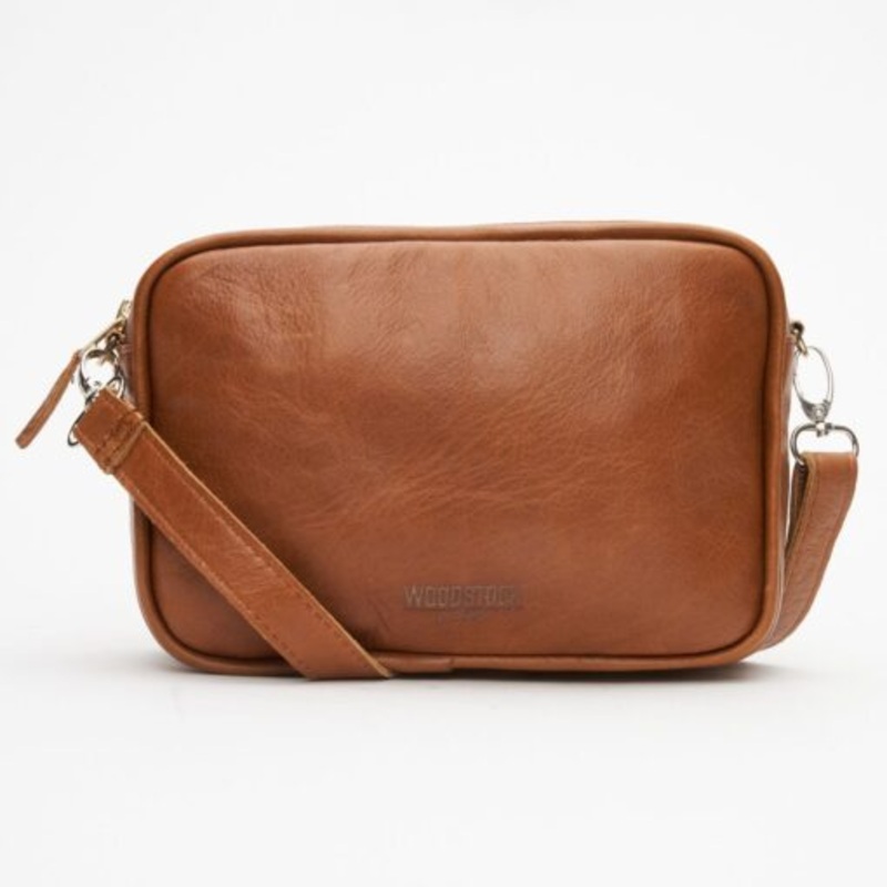 Woodstock Leather Imogen Camera Sling Bag  Pecan