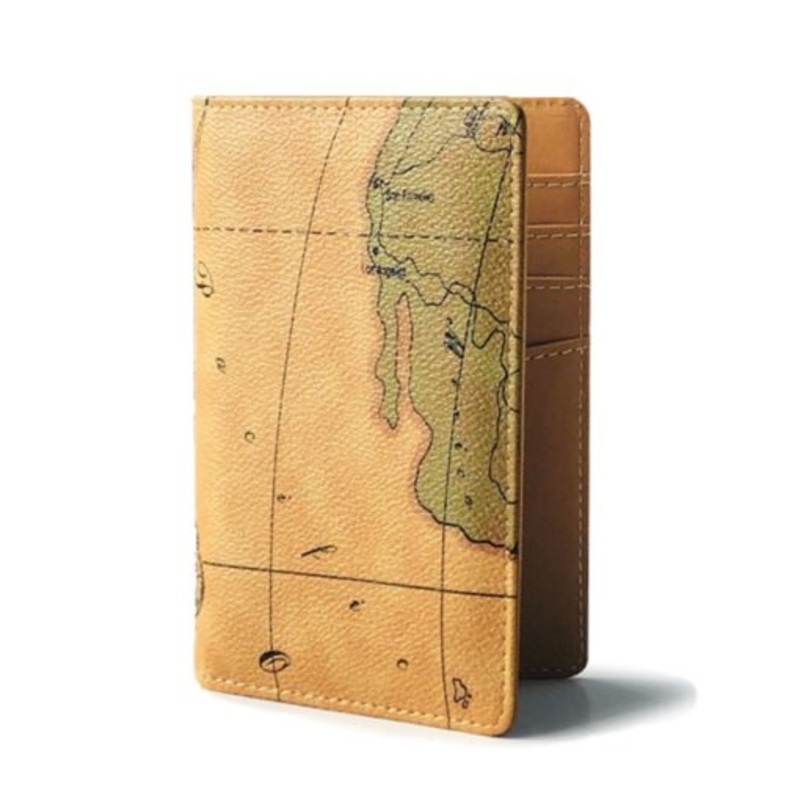 World Passport Holder  Brown