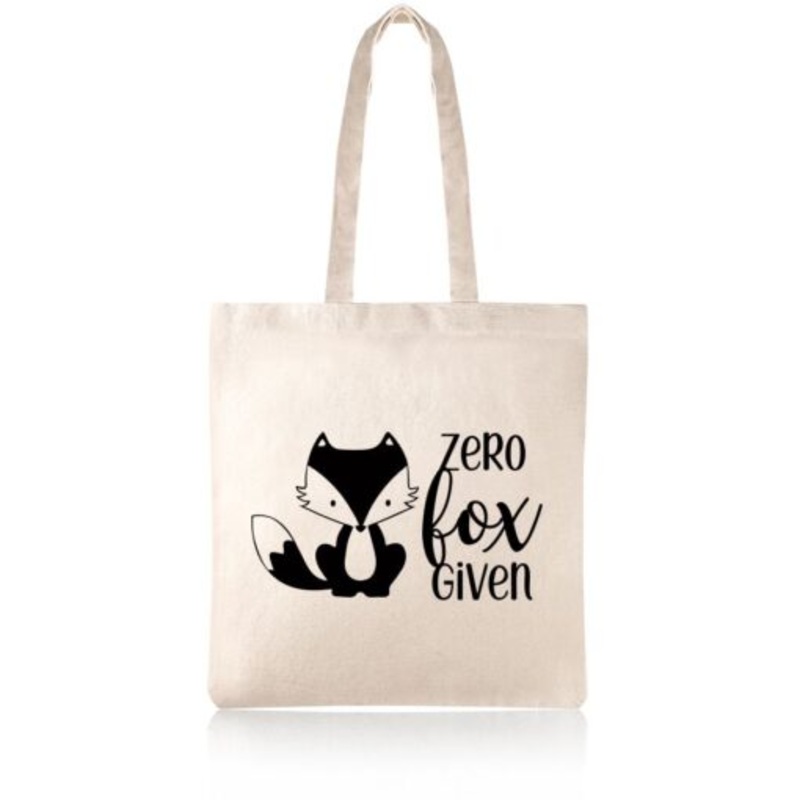 Zero Fox Given Cotton Shopper Tote Bag