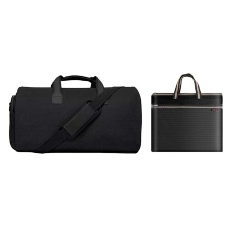 Webuy Convertible Travel Garment Bag Hanging Suitcase Suit Travel Bag  Black