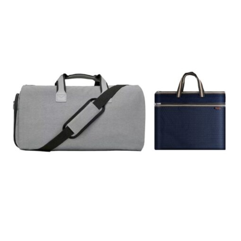 Webuy Convertible Travel Garment Bag Hanging Suitcase Suit Travel Bag  Grey