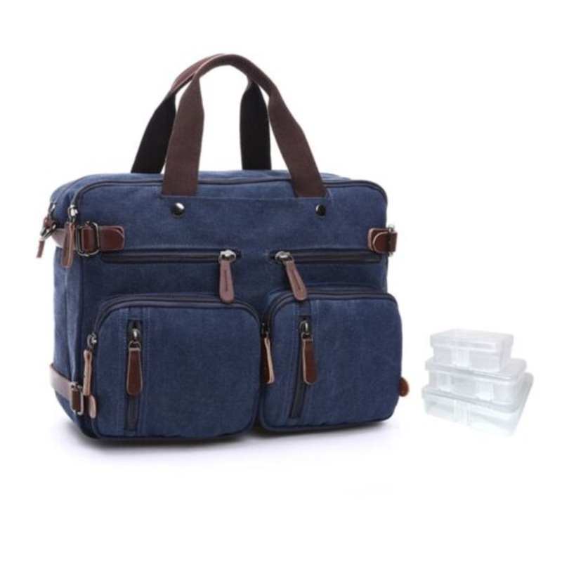 Webuy Laptop Shoulder Bag Durable Tablet Sleeve With Cable Box  Blue