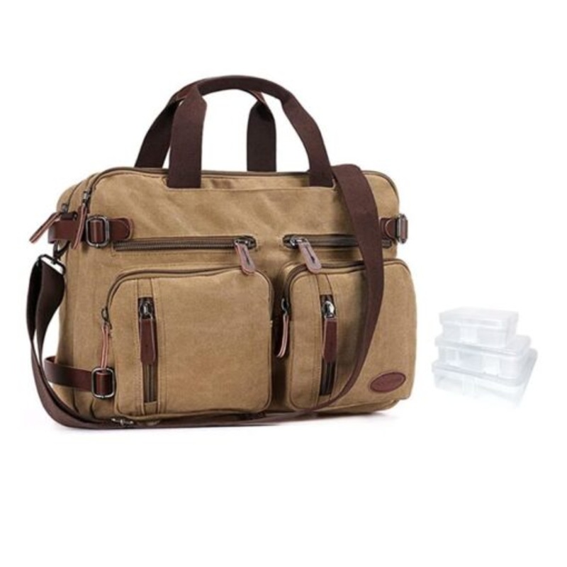 Webuy Laptop Shoulder Bag Durable Tablet Sleeve With Cable Box  Khaki