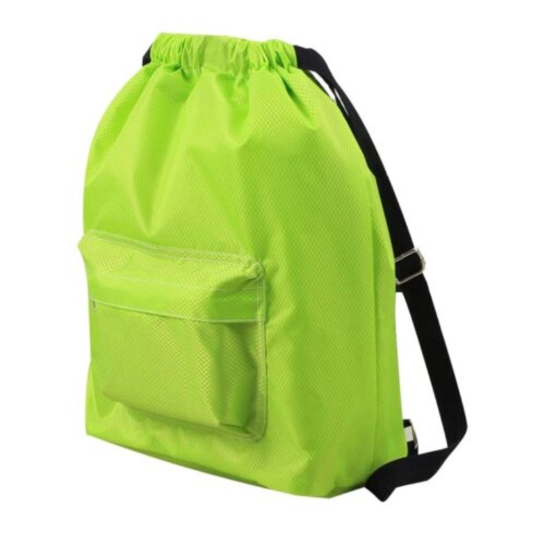 Wet & Dry Separation Drawstring Shoulder Bag  Green