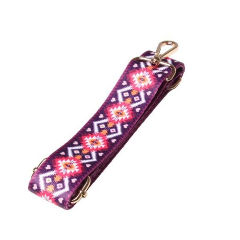 Wide Shoulder Handbag Strap Replacement  Adjustable  Purple