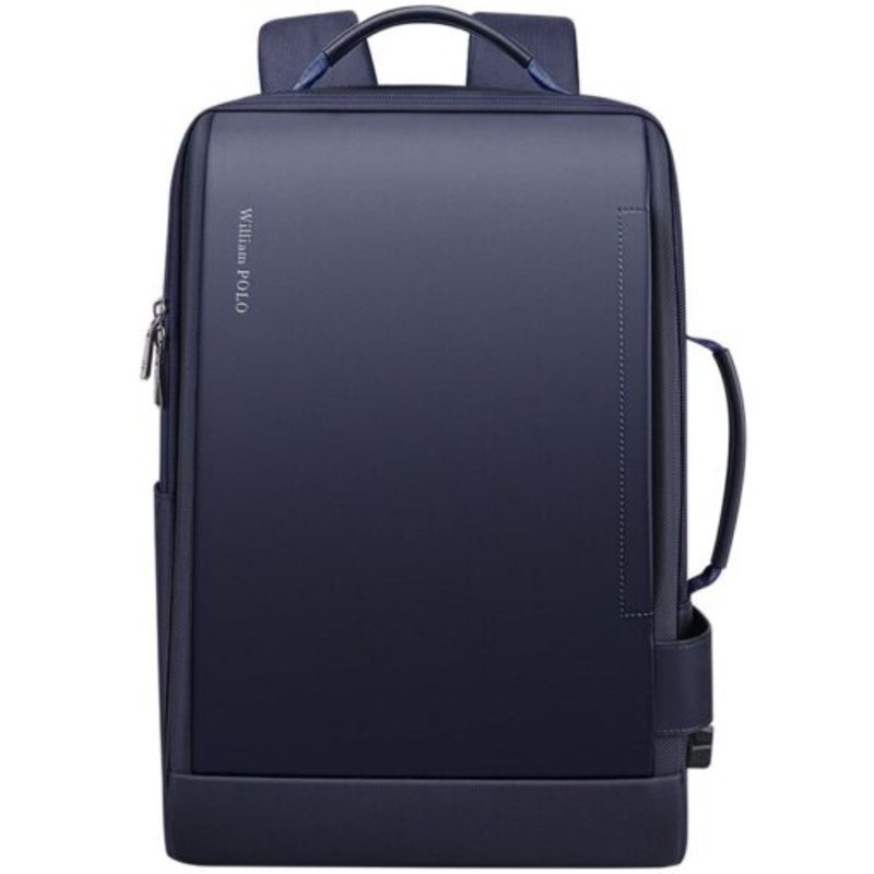 WilliamPOLO Modern Design Anti-Theft Business Backpack  Blue