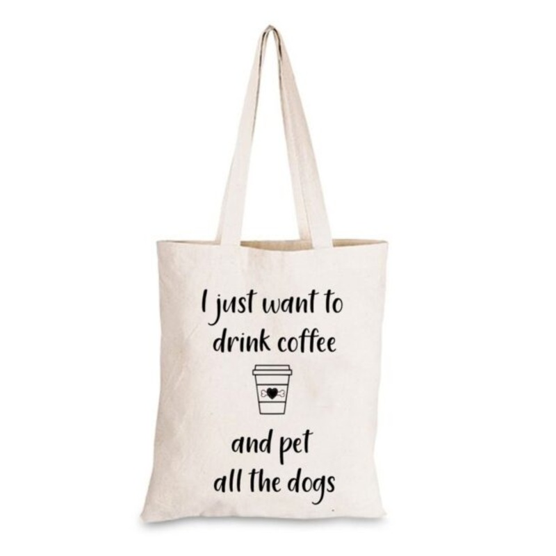 Wishbone Cotton Eco Tote Bag with Fun Slogan