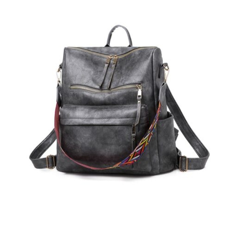 Women Backpack Purse Fashion Bag Multipurpose Designer Handbag  Grey
