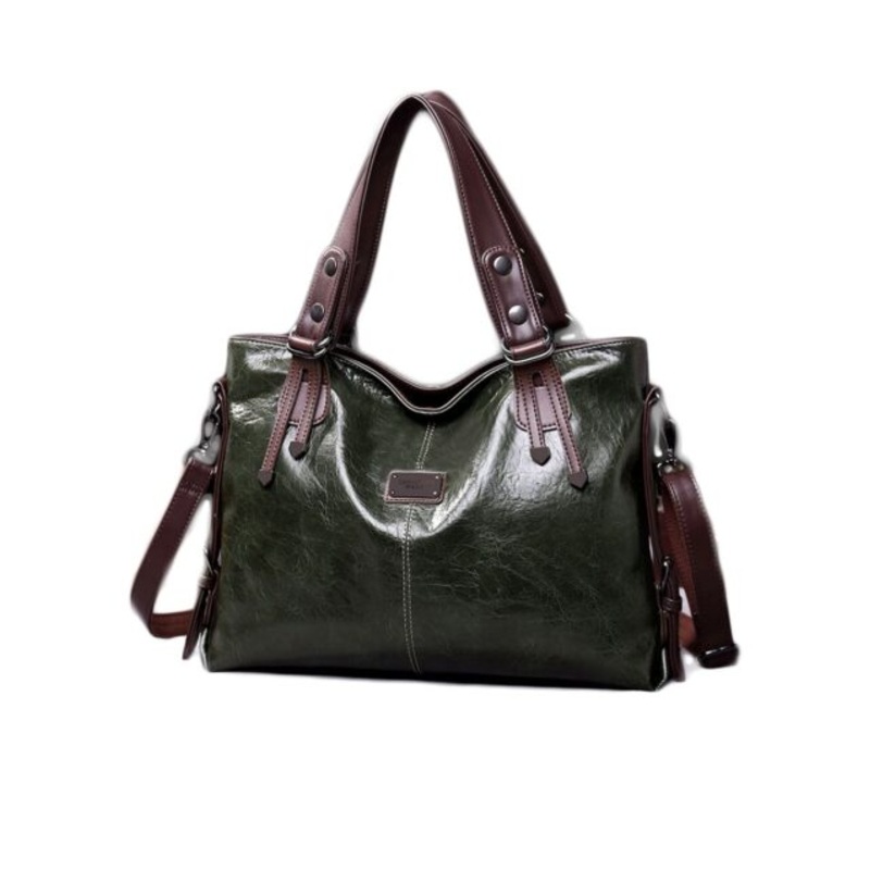 Women Crossbody/Shoulder Handbag  Green Black