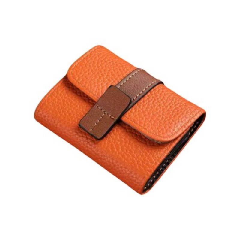 Women Multi-Card Holder  Orange Brown