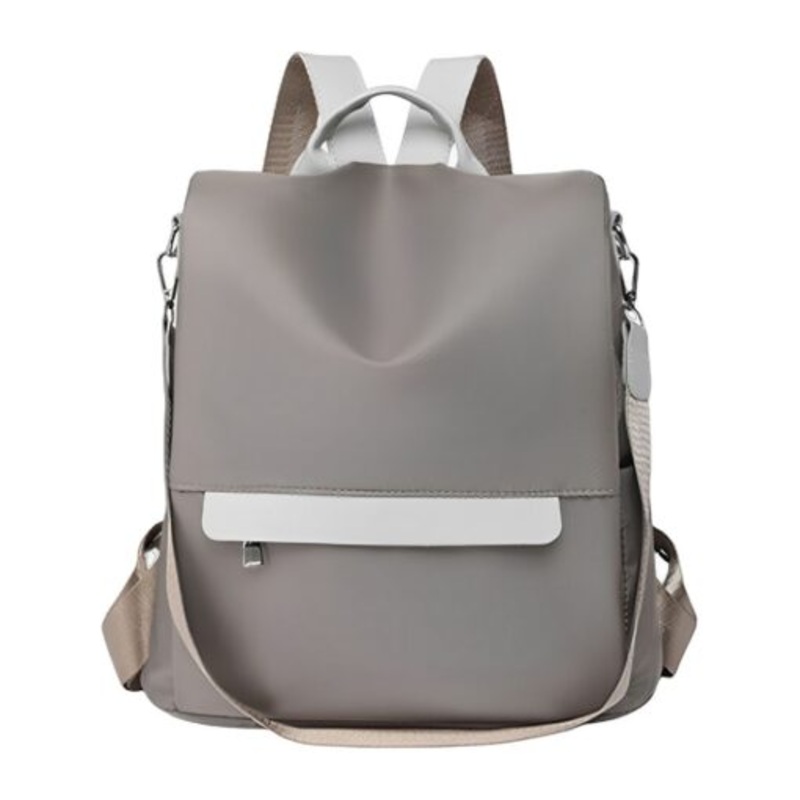 Womens Backpack Fashion Anti-Theft Purse Casual Shoulder Bag Travel Bag  Khaki