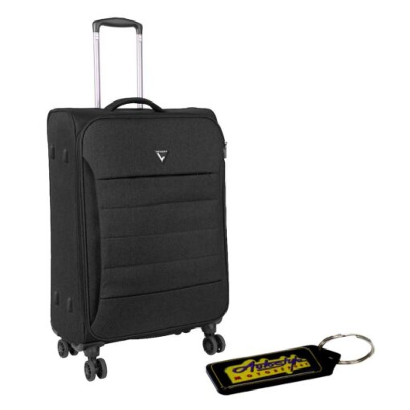 Voyager Getaway 4Wheel Carry On Small Trolley Bag  Black & Keyring