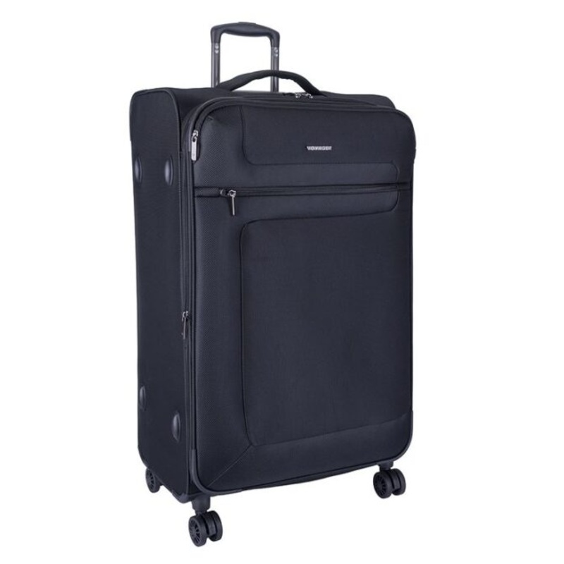 Voyager Istria Large 4 Wheel Trolley Case  Black
