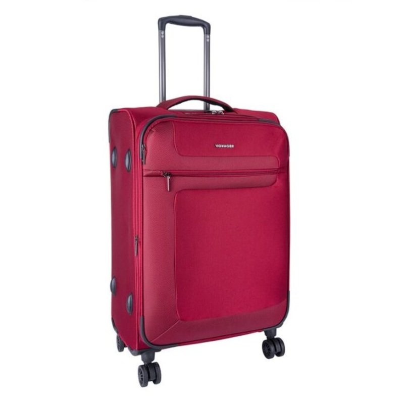 Voyager Istria Medium 4 Wheel Trolley Case  Red