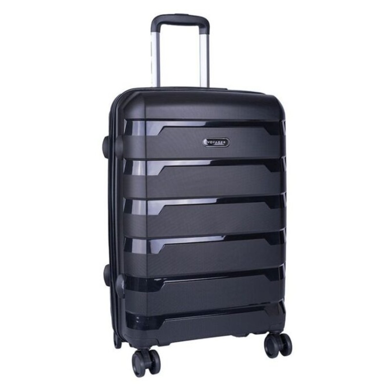 Voyager Pacific 4 Wheel Trolley Case  65cm  Black
