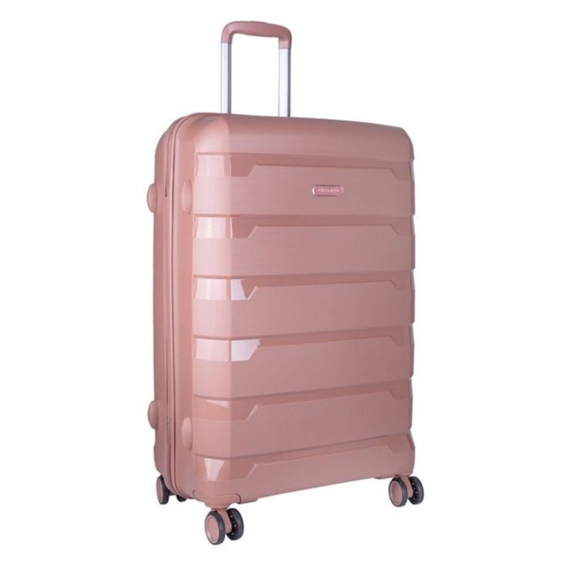 Voyager Pacific 4 Wheel Trolley Case  75cm  Dusty Pink