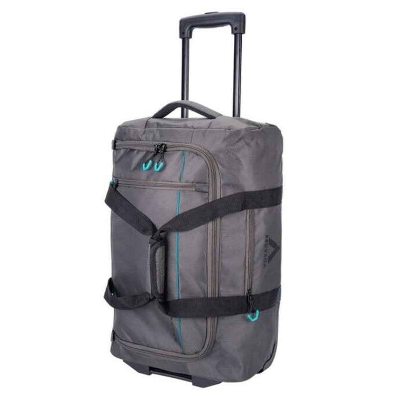 Voyager Trek 2 Wheel Carry-On Trolley Duffel  Granite