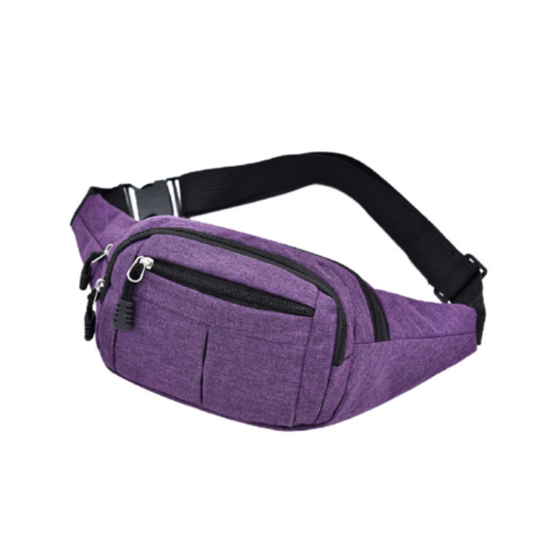 Waist Bag  Moon Bag -Chest Bag-Phone Bag-Jogging Large Capacity  Purple